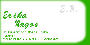 erika magos business card